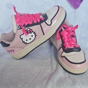 Hello Kitty Pink and Black Kids Sneakers